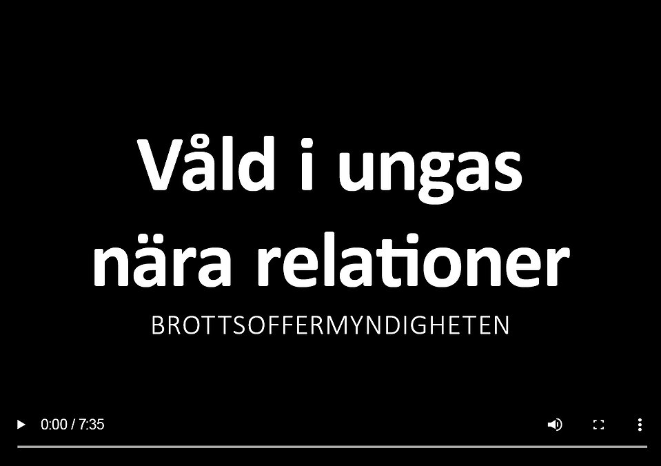 Vinjett för film från Brottsoffermyndigheten.